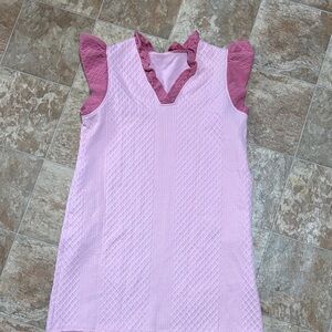 Elegant Pink Sleeveless Dress